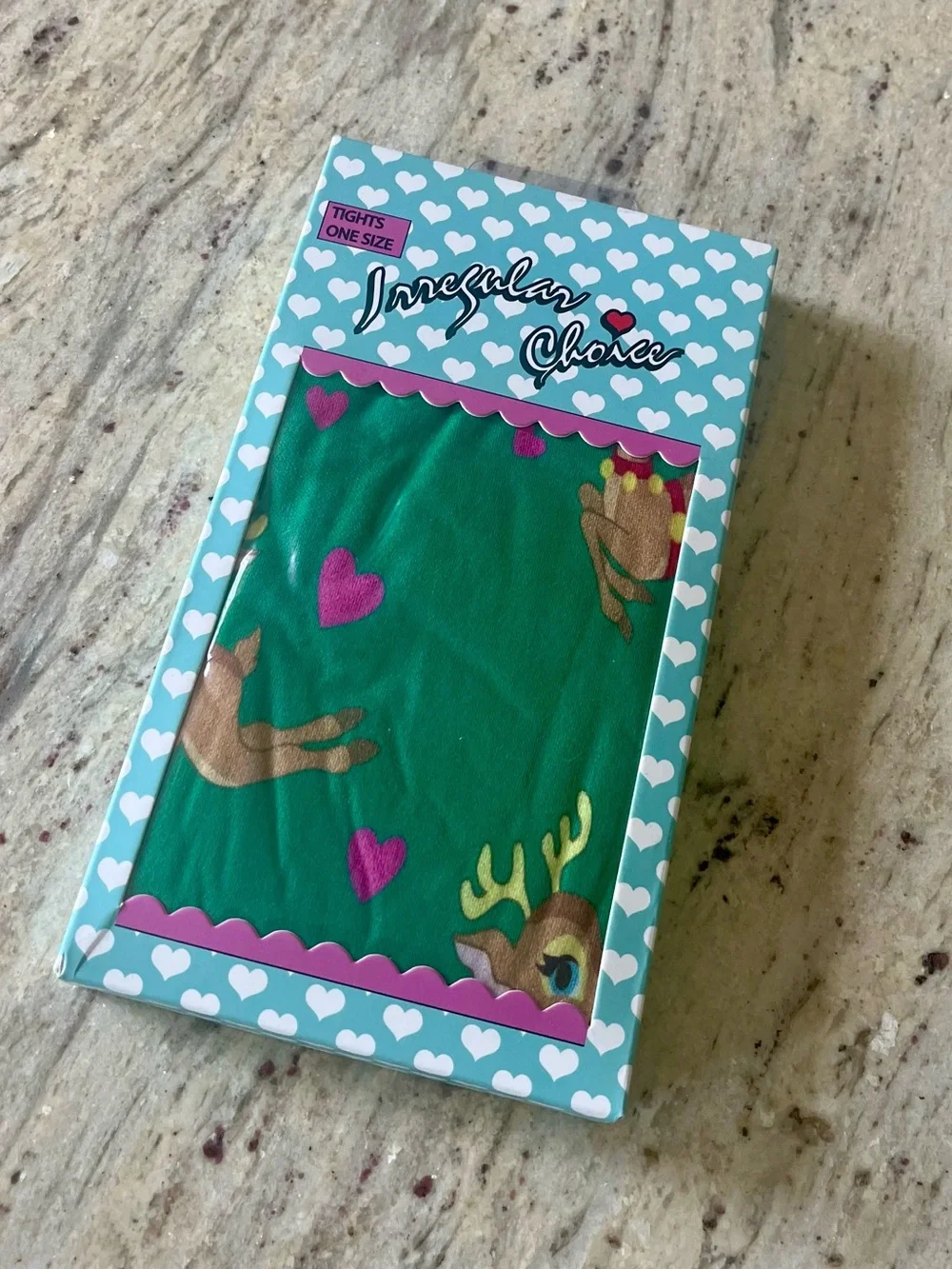 Irregular choice reindeer tights